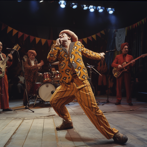 Adrian Edmundson Eddie Bottom Dancing Albanian Folk TV Show