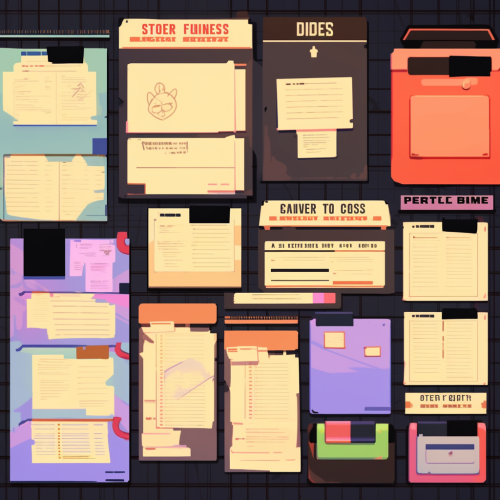 Adventure Time Interface Assets for Game