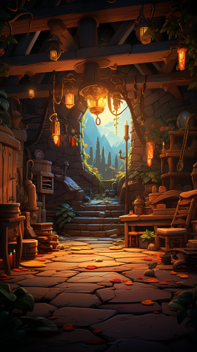 Colorful Adventure Room Board Game Image