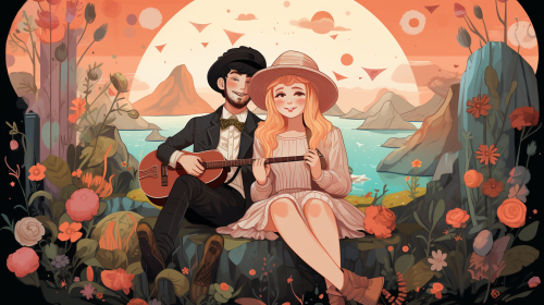 Vector art book cover illustration of  Adventures of Maropan and Cara de Pan