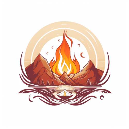 Adventuring party logo with elements