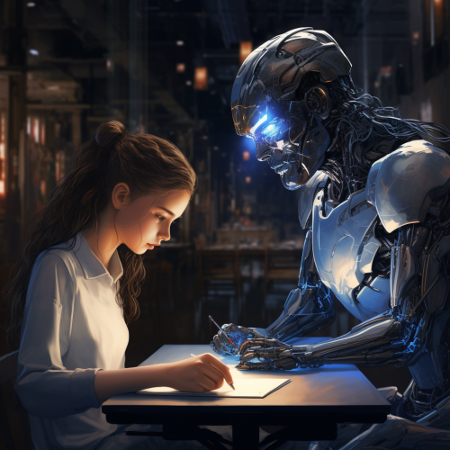 Illustration showcasing AI category representation