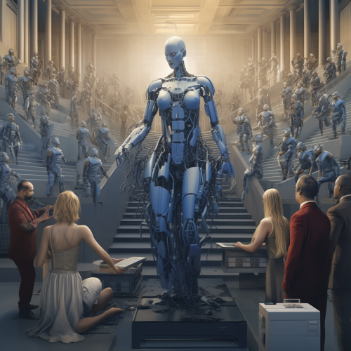 Illustration showcasing AI democracy in action Illustration showcasing AI democracy in action