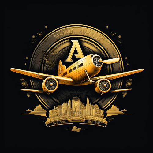 Unique airplane logo design