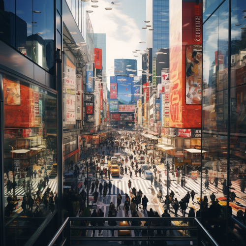 Akihabara Future City Glass Tube View