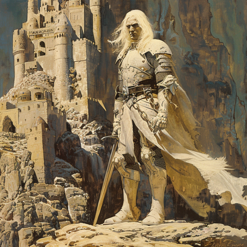 Albino Emperor Fantasy Illustration