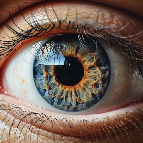Detailed hyper-realistic eye art