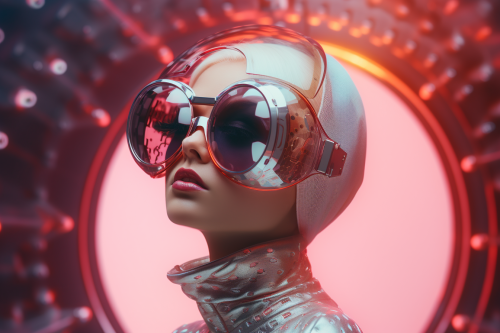 Retro Futuristic Album Cover Art