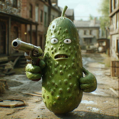 Alien Pickle Rick Laser Gun