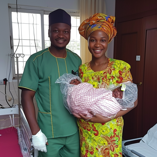 Ama delivering baby girl