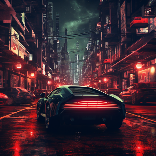 Unique American Dark Futurism Aesthetic Image