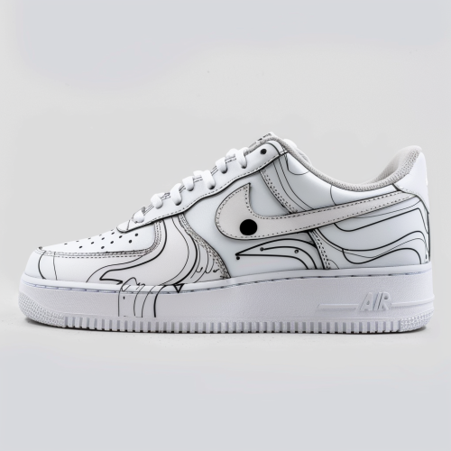 Amiri Leather Air Force 1 Sneakers