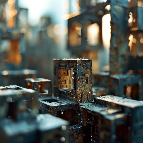 An intricate geometric nodes photo by Ashley Wood