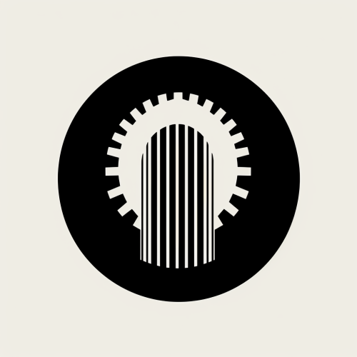 Conceptual Monochrome Analog Synthesizer Logo
