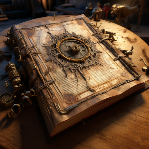 Detailed ancient manuscript with rich historical content