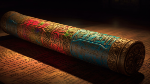 Ancient Scroll Language Bright Display