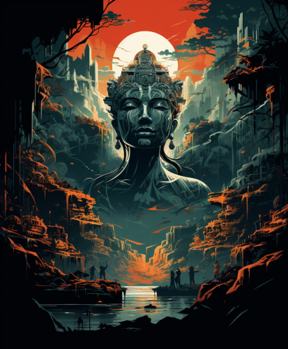 Simplified and stylized ancient portraits Simplified and stylized ancient portraits