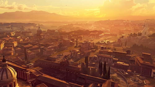 Prosperous Ancient Rome City Overview
