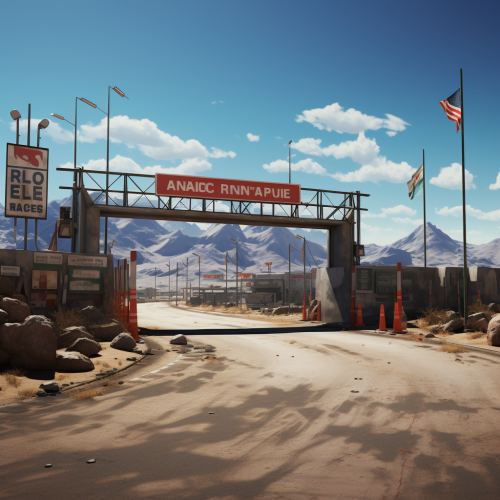 Anime-style Land Border Crossing in the Andes