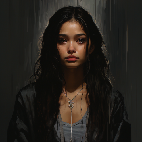 Gorgeous angel with nose piercing