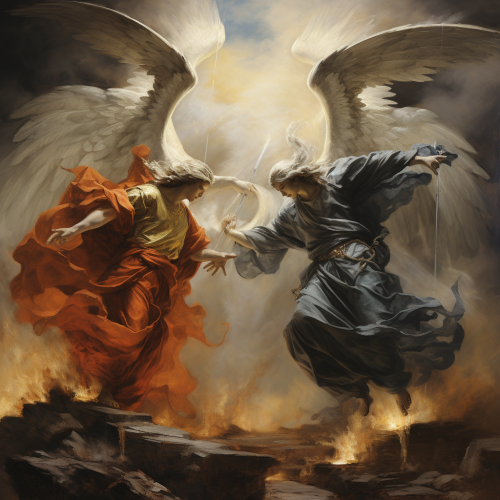 Heavenly angels as described by Ezekiel Heavenly angels as described by Ezekiel