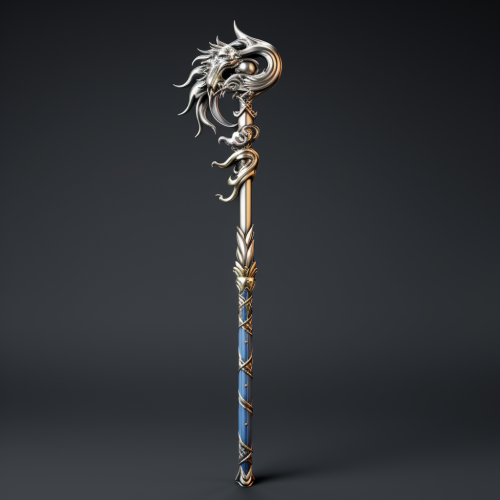 Anime Style Magic Staff Dragon