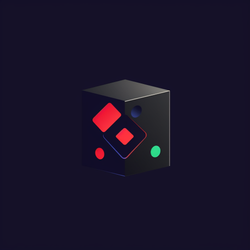 Minimalistic logo for app game play poker cube