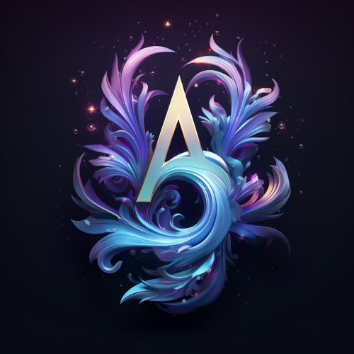 Aquarius zodiac sign in a unique and vivid expression