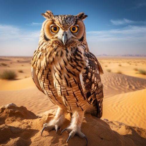 Arabian Owl Wildlife Photo