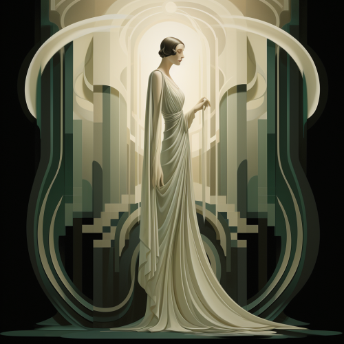 Ghost picture with art deco vibes