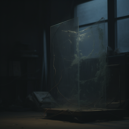 Distpic feeling, horror, lighting art installation