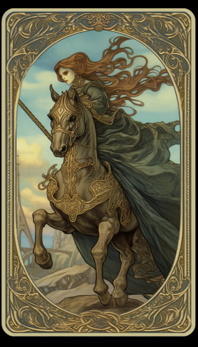 Sinuous Art Nouveau Border Image