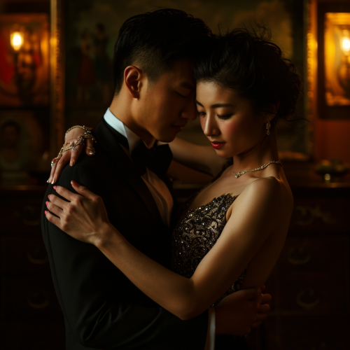 Asian ballroom dance real person