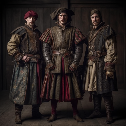 Assassin wearing Tudor clothing