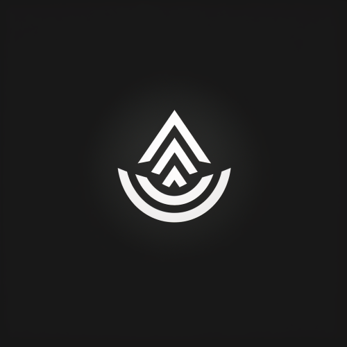 Audio logo minimalist logomark impulse wave 80s 90s black and white