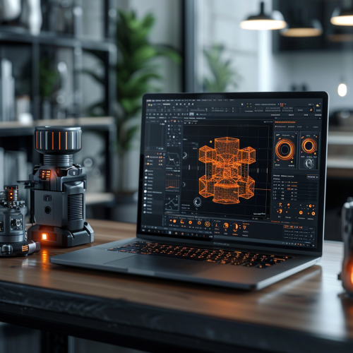 Autodesk Fusion laptop mockup