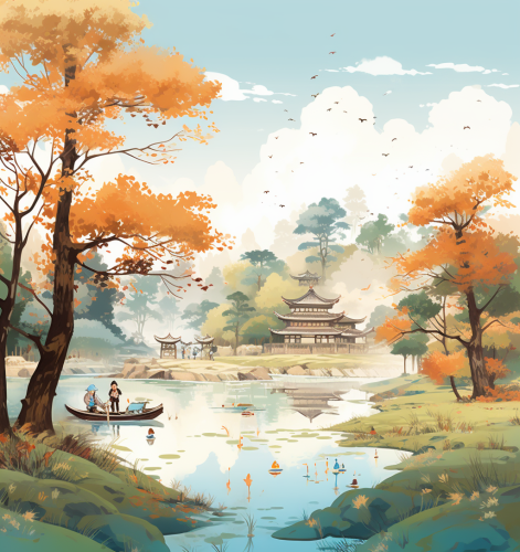 Chinese Mid-Autumn & National Day Poster Chinese Mid-Autumn & National Day Poster