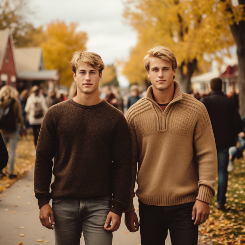 Couple enjoying Harvest Festival together