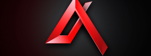 Bold and modern intertwined AV logo