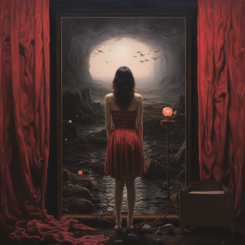 Beautifully decorated back room interior