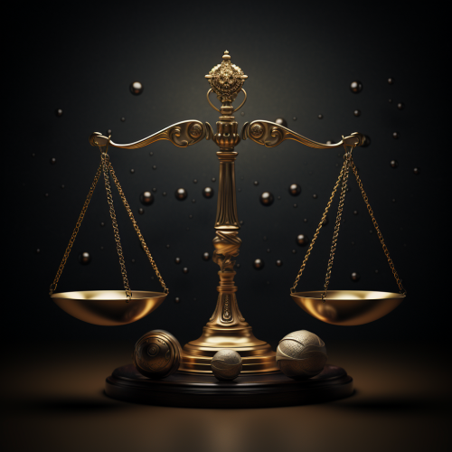 Balanced scale symbolizing risk management