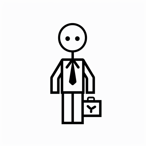 Band Logo Stick Figure Briefcase Bowtie