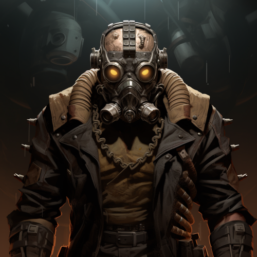 Bane from DC in steampunk mask