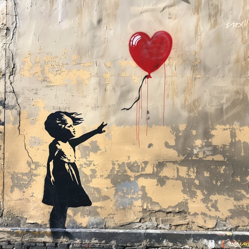 Banksy on Canvas Print Artwork