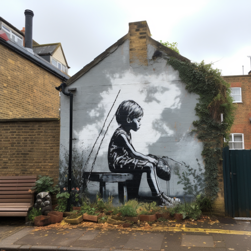 Banksy Mural Graffiti Street Art