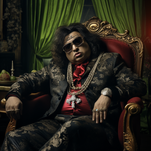 Bappi Lahiri in elegant cinematic styling