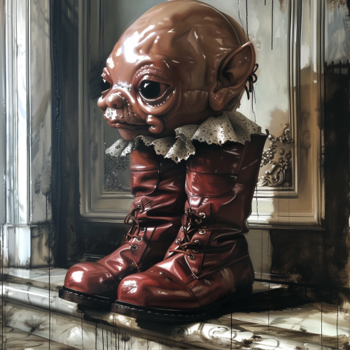 Baroque Body Horror Cybernetic Enemies