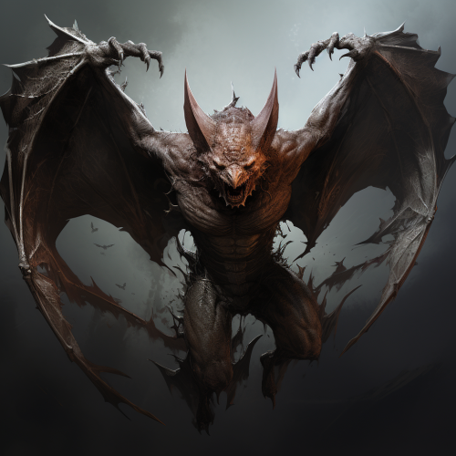 Strong Bat with Large Wings