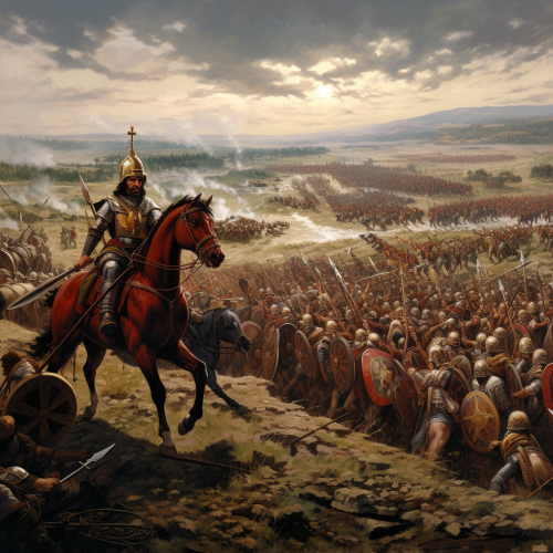 Battle of the Francs and Romans in 500 AD