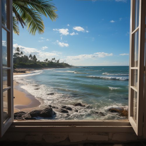 Beautiful beach ocean view Beautiful beach ocean view